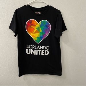Adidas Orlando united lgbtqia shirt black small